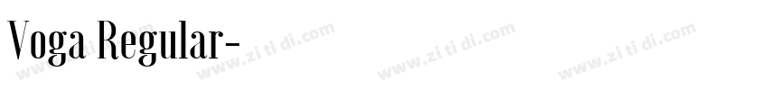 Voga Regular字体转换